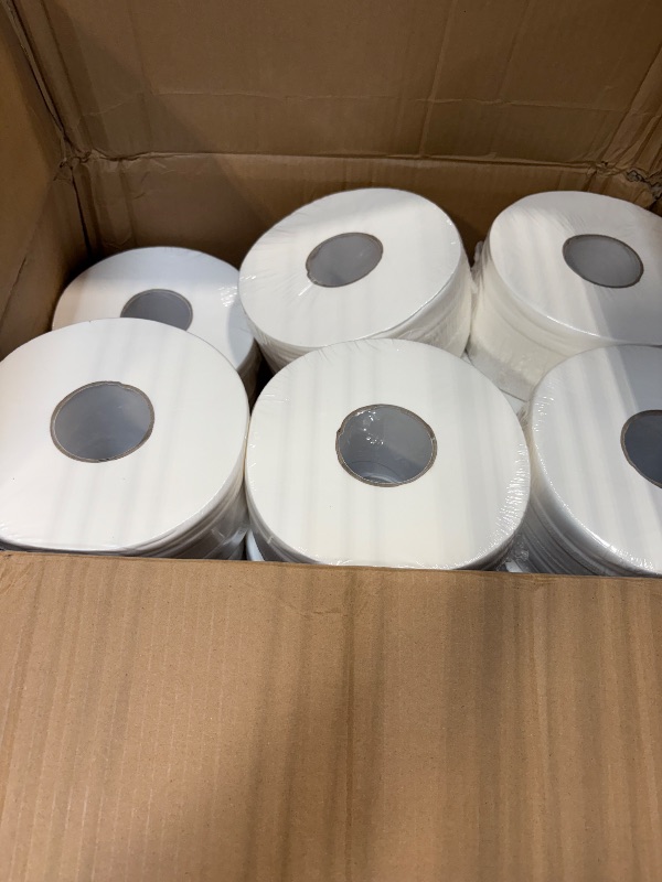 Photo 1 of **MISSING 2 ROLLS**
SunnyCare #5275 2-ply Mini Jumbo Roll Bath Tissue, Size 3.6" X 751' (12 rolls per case)