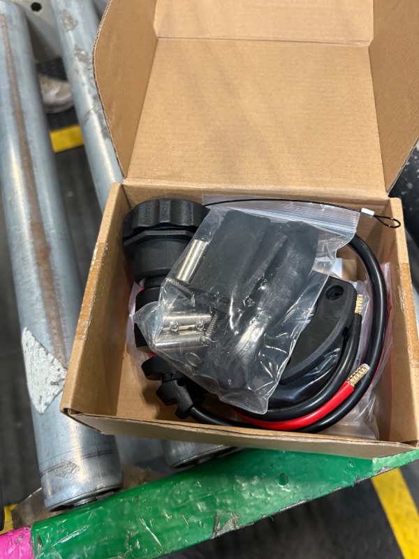 Photo 1 of 1865120 MKR-28 Trolling Motor Plug and Receptacle For Minn Kota Freshwater and Saltwater Marine Boat Battery Accessory Male Female Connector Socket Waterproof Heavy Duty 8AWG Rated To 60A Up To 48V
