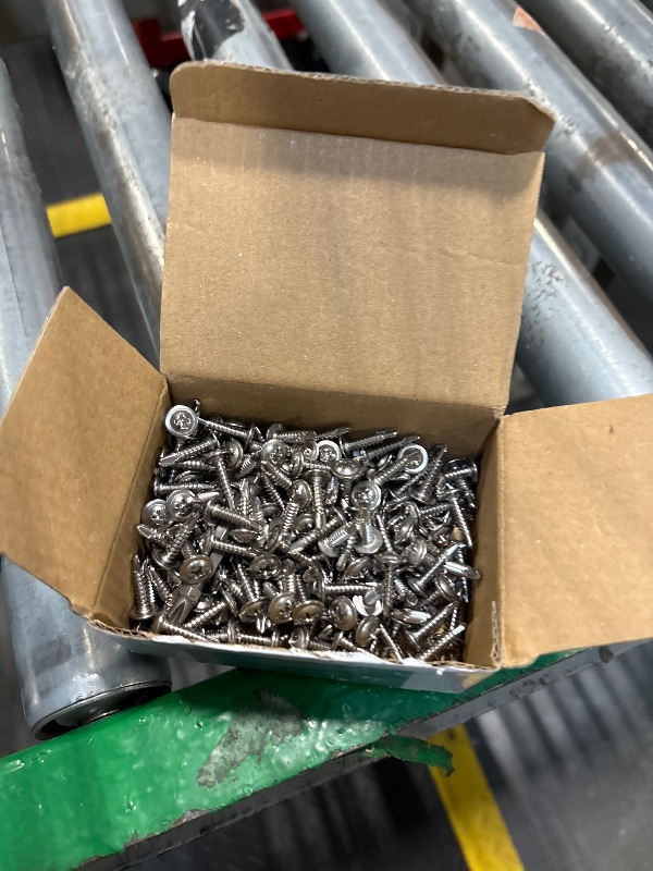 Photo 1 of **some may possibly be missing**
Wensilon?300pcs?#8×3/4”for Sheet Metal Self-Tapping Screws 410 Stainless Steel Truss Head High-Strength Quick Tapping Screws
