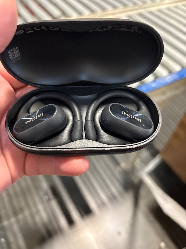 Photo 1 of 1MORE Fit SE S30 Open Ear Headphones, Wireless Bluetooth Headphones with 4 Microphones for Clear Calls, Sports Earbuds Split Design with Earhooks, IPX5, 30-Hour Playtime, 5.3, Black (EF606)