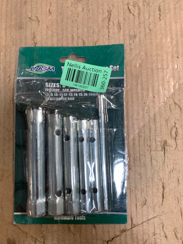 Photo 1 of ELIUNG 6Pcs Dual-Ended Wrench 8-17mm, Socket Plumber Back Nut Tap Spark Plug Spanner Set Extended Spark Plug Wrench Set Dual Purpose Hollow Hexagonal Threaded Sleeve Tool