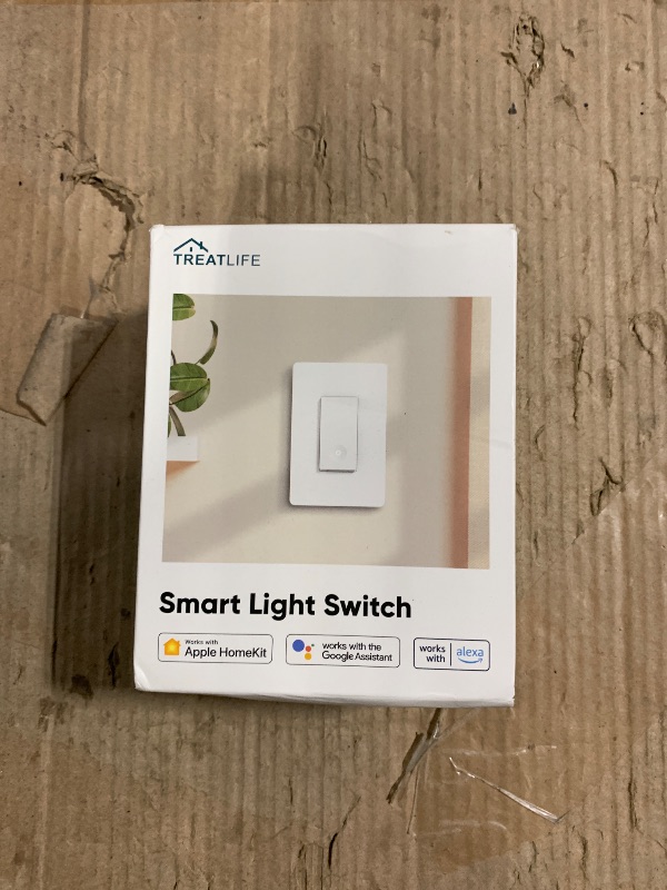 Photo 1 of TREATLIFE Apple HomeKit Smart Light Switch 2 Pack, Single Pole, Neutral Wire Required, 2.4GHz WiFi Smart Switch Works with Siri, Alexa, Google Home & SmartThings, No Hub Needed