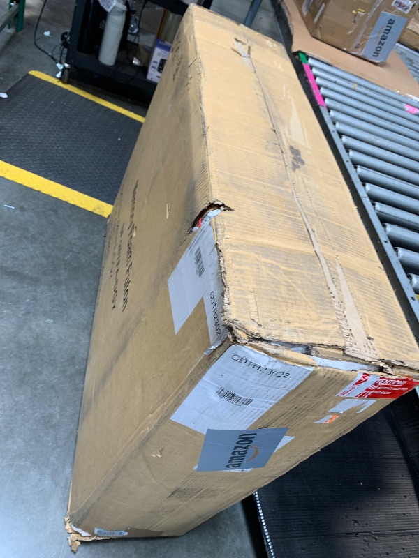 Photo 1 of **MISSING PARTS**1BOX OF 2**MUUEGM Futon Sofa Bed Memory Foam Futon Sofa Bed Convertible Sleeper Couch Bed,Modern Futon Couch Love Seat w/Adjustable Armrests,for Living Room Compact Spaces Offices Apartment,Studio,Grey