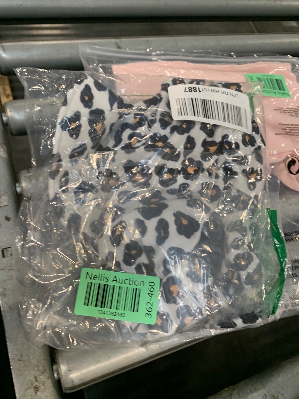 Photo 1 of 12 Month Infant Baby Girl Long Sleeve 2 Piece Leopard Swimsuit Cheetah Bathing Suit Swimwear Beach Wear with Hat 12-18 Months