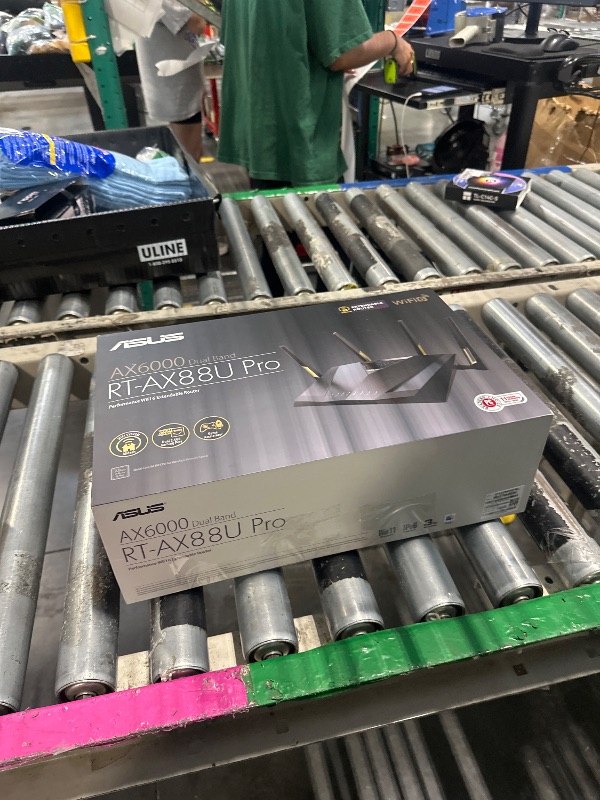 Photo 1 of NETGEAR Dual Band WiFi 6 Router, WPA3, Parental Control, Adaptive QoS, Port Forwarding, WAN aggregation, lifetime internet security and AiMesh support, Dual 2.5G Port
***missing power cable***