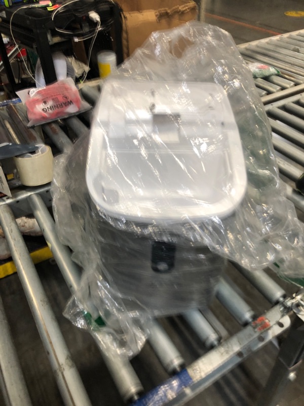 Photo 1 of ***Lid doesn’t close on one side**Kismile Nugget Ice Makers Countertop, Portable Sonic Ice Machine with Self-Cleaning/One-Click Operation for Home/Office(Silver)