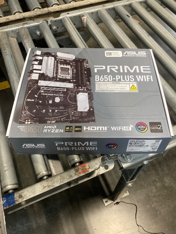 Photo 1 of ***sold as parts***
ASUS Prime B650-PLUS WiFi AMD B650 AM5 Ryzen™ Desktop 9000 8000 & 7000 ATX Motherboard, DDR5, PCIe 5.0 M.2, 2.5Gb LAN, WiFi 6E, HDMI™, SATA 6 Gbps, USB Type-C®, BIOS Flashback™, Thunderbolt™ 4 Header