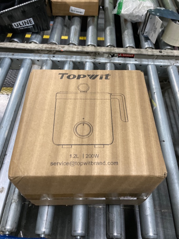 Photo 1 of TOPWIT Rice Cooker Small, Mini Rice Cooker 2 Cups Uncooked, 1.2L Portable Rice Maker with Non-stick Coating, BPA Free, One Touch & Keep Warm Function, Grey