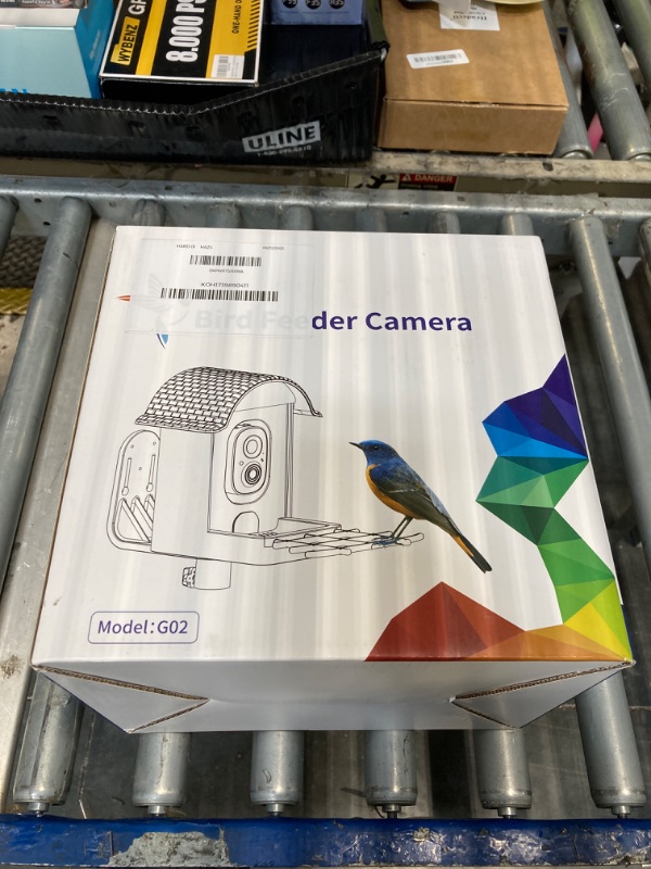 Photo 1 of ***without solar panel*** damaged camera*** Bird Feeder with Camera, Smart Bird Feeder with Solar Panel, 2K HD Live View, AI Identify, Auto Capture, Instant Notifications, 2.4GHz, IP65 Waterproof, Ideal Gifts for Lover, Blue