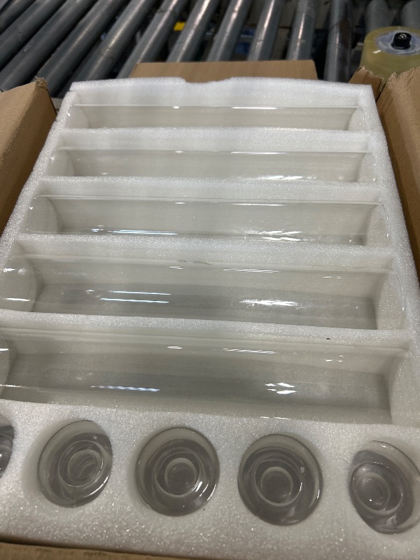 Photo 1 of ** SIMILAR IMAGE UNKNOWN SIZE OR MODEL 10 pcs****12 Pcs Hurricane Candle Holder Sleeve, H:14" D:2.5" Bottomless Glass Cylinder Candleholder Tall Clear Glass Cylinder Open Both Ends, Chimney Tube Cover, Open Ended Candle Shade