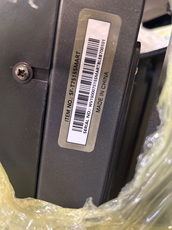 Photo 1 of ** SIMILAR IMAGE UNKNOWN SIZE OR MODEL***Sunny Health & Fitness Foldable 15 Level Auto Incline Treadmill, 20" Wide Running Belt, Quiet Brushless, Digital Display, 300 LB Weight Capacity, SunnyFit App Bluetooth Connection- SF-T723030