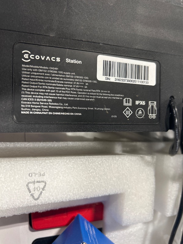 Photo 1 of **MISSING SEVERAL PIECES****ECOVACS Goat A2500 RTK Robot Lawn Mower, Lidar-Enhanced RTK+Vision Navigation, Auto-Mapping, Dual Blades, Edge Precision Mowing, Perimeter Wire-Free, Suitable for 5/8 Acres Lawn, 50% Slope Capability