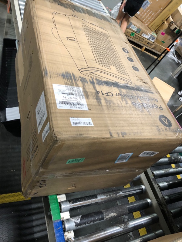Photo 1 of ***Broken bottom and compressor broken**14,000 BTU Portable Air Conditioner Cools Up to 750 Sq.Ft, 3-IN-1 Quiet Portable AC Unit with Remote Control & Installation Kits for Large Room, Smart/Sleep Mode, Auto Swing, 24H Timer