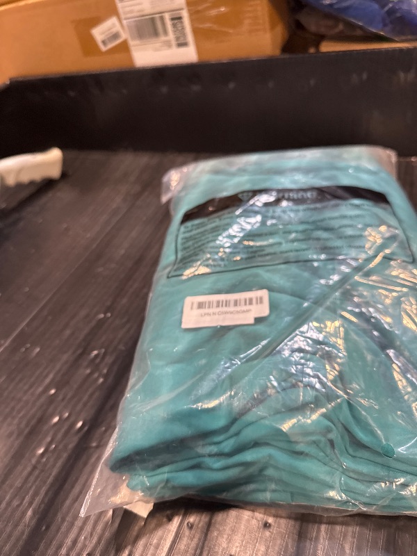 Photo 1 of 10 ft x 10 ft Wrinkle Free Turquoise Backdrop Curtain for Parties, Thick Polyester Teal Photo Backdrop Drapes,2 Panels 5ft x 10ft for Baby Shower Wedding Engagement Birthday Mermaid Party