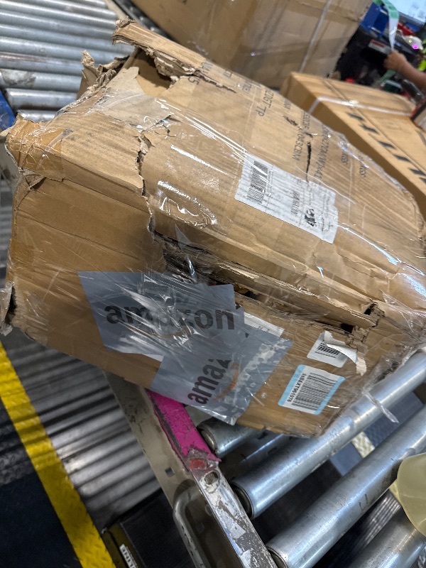 Photo 1 of Amazon Basics Neoprene Dumbbell Hand Weights, Rack with 3 Pairs (5, 10, and 15 Pounds), Green/Blue/Grey