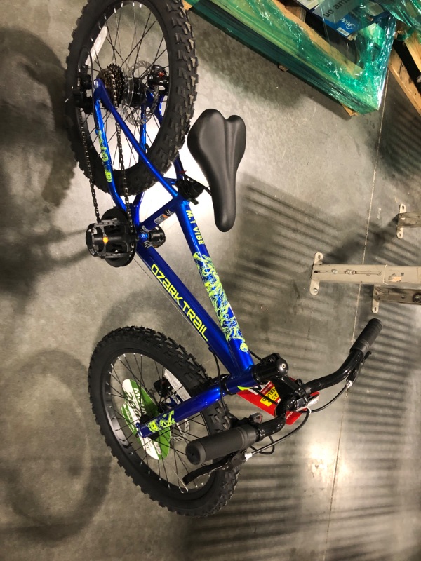 Photo 1 of **RETURNS ARE NOT ACCEPTED** 20" Ozark Trail Vibe Mountain Bicycle, 7 Speed, Fits Riders 3'11"-4'4", Blue, Teen, Unisex
