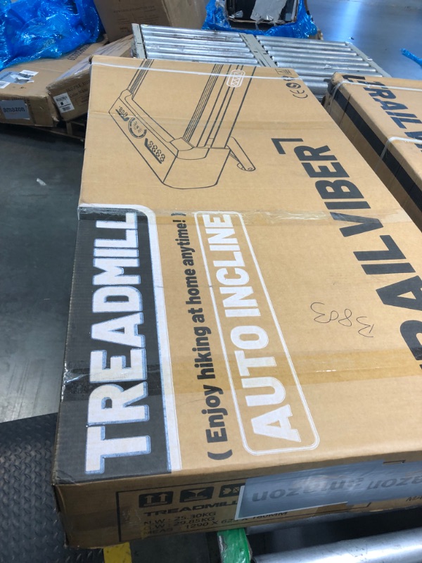 Photo 1 of ***missing remote and charger***Walking Pad Treadmill with 12% 9-Level Auto Incline, 450 lbs Capacity RGB LED Screen, Bluetooth Speaker Under Desk Treadmill, Compact Treadmills for Home Hiking, Black