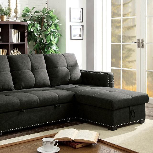 Photo 1 of *PARTIAL SET**PART ONE OF THREE**Dark gray L shaped couch