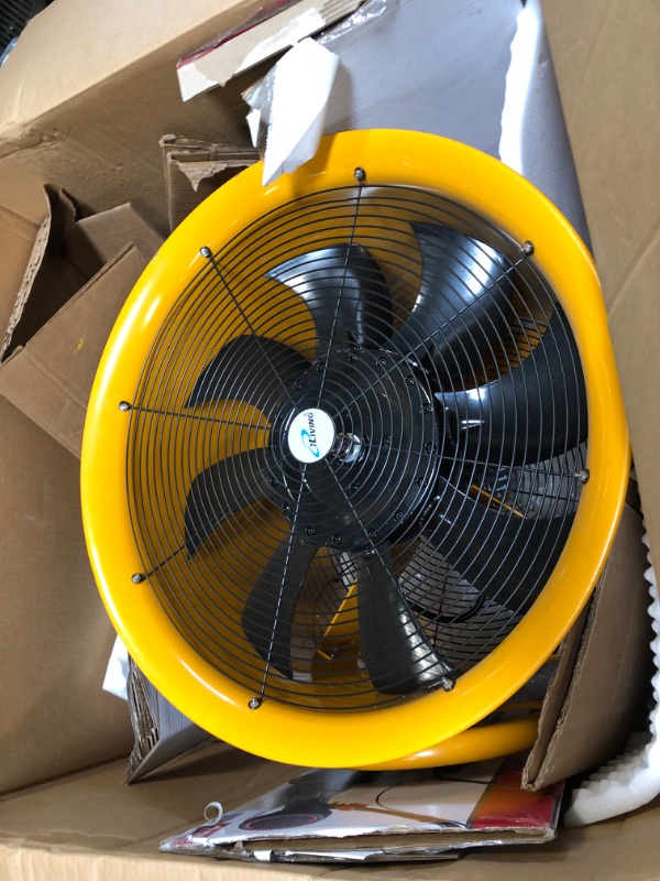 Photo 1 of ** USE FOR PARTS**
iLiving Utility High Velocity Blower, Fume Extractor, Portable Exhaust and Ventilator Fan (Utility 24")