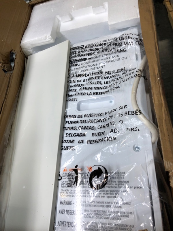 Photo 1 of **MISSING REMOTE, DOESNT COOL***GarveeTech 14,000 BTU Drainage-free Portable Air Conditioner for Indoor Rooms, 3-In-1 AC Unit for Bedroom 225-300 Sq.Ft, Dehumidifier, Fan, Sleep Mode, 24 Timer, Remote Control, Window Kits, White