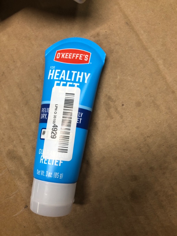Photo 1 of **MISSING WORKING HANDS**O'Keeffe's Working Hands Hand Cream (3 oz Tube) and Healthy Feet Foot Cream (3 oz Tube) - Repairing Skincare for Extremely Dry, Cracked Hands and Feet, Travel Size