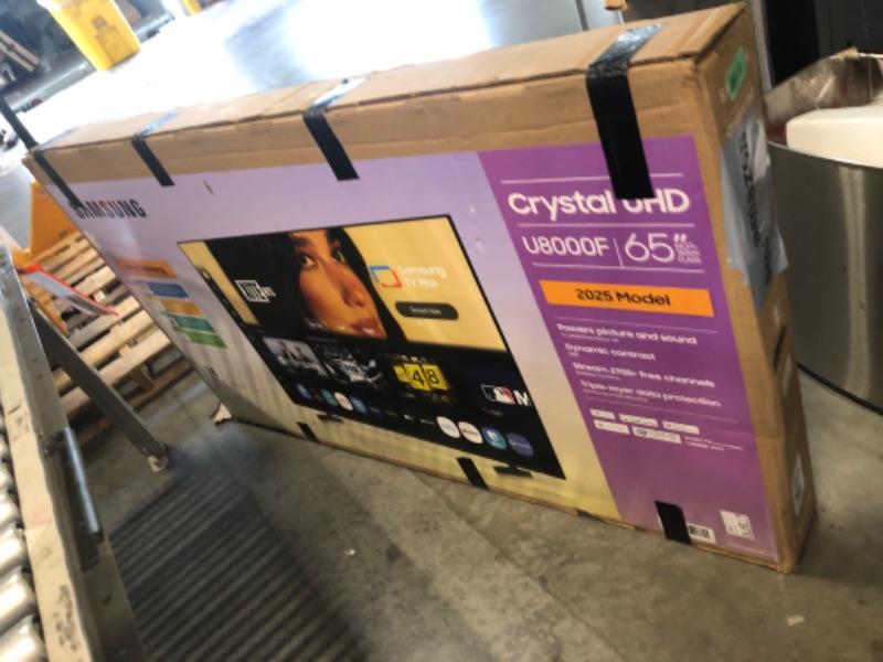 Photo 1 of Samsung 65-Inch Class Crystal UHD U8000F 4K Smart TV (2025 Model) Endless Free Content, Crystal Processor 4K, MetalStream Design, Knox Security, Alexa Built-in