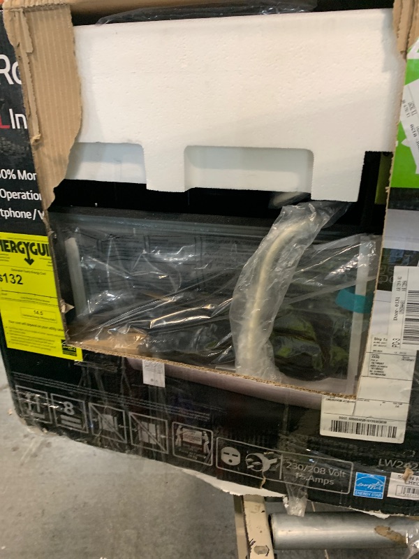 Photo 1 of LG LW2422IVSM 23,500 Dual Inverter Smart Window, 230V, Air Conditioner Cools Rooms up to 1,440 Sq. Ft, Ultra Quiet Operation, ThinQ, Amazon Alexa & Hey Google, 24000 BTU, Bright White