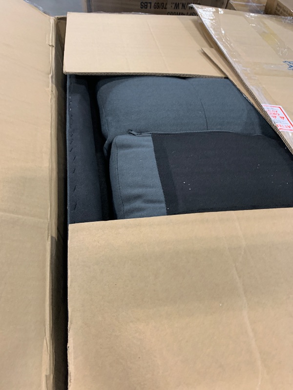 Photo 1 of ***partial set - missing parts****Homall Sleeper Sofa Bed, Couch with Pullout Bed and Reversible Storage Chaise, L Shaped Sofas for Apartment, Small Space (Linen Fabric, Dark Grey)