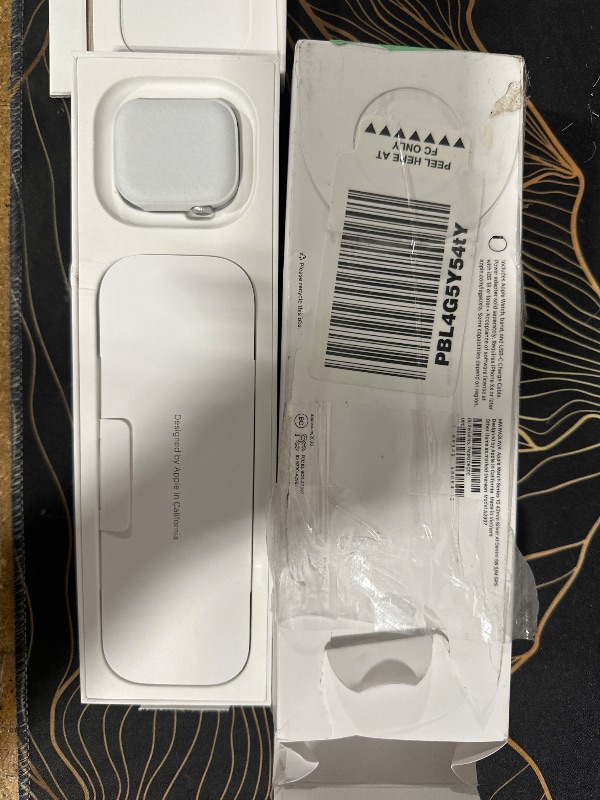 Photo 1 of **MISSING WATCH BAND** Apple Watch Series 10 [GPS 42mm case] Smartwatch with Silver Aluminium Case with Denim Sport Band - S/M. Fitness Tracker, ECG App, Always-On Retina Display, Water Resistant