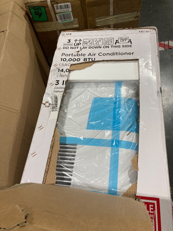 Photo 1 of 14000 BTU Portable Air Conditioners,Cools Up to 700 Sq.Ft,Portable AC Unit with Remote Control,Cooling,Fan,Dehumidification,Sleep Mode& Installation Kits for Large Rooms,White