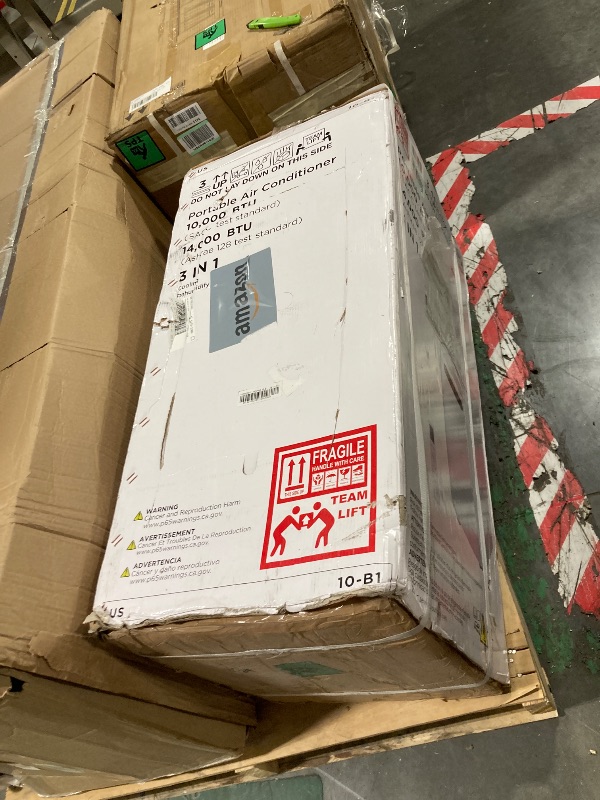 Photo 1 of 14000 BTU Portable Air Conditioners,Cools Up to 700 Sq.Ft,Portable AC Unit with Remote Control,Cooling,Fan,Dehumidification,Sleep Mode& Installation Kits for Large Rooms,White