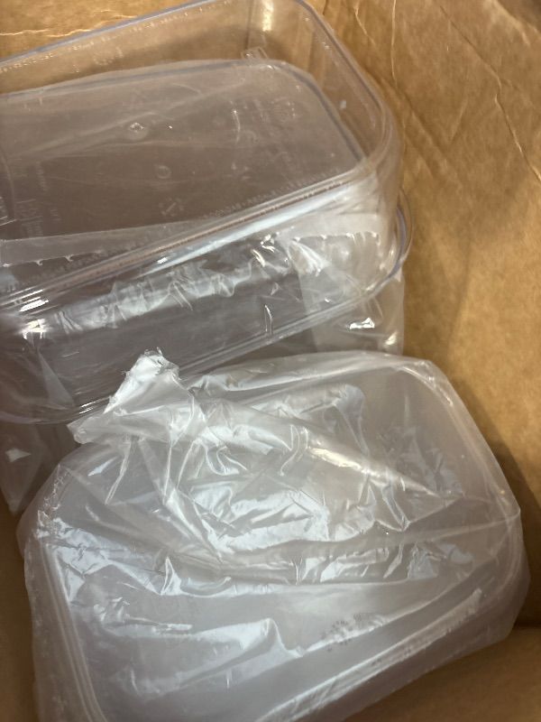Photo 1 of **MISSING LIDS**Rubbermaid Brilliance Pantry Food Storage Containers, Set of 4 (8 Pieces), BPA-Free, Clear, Airtight