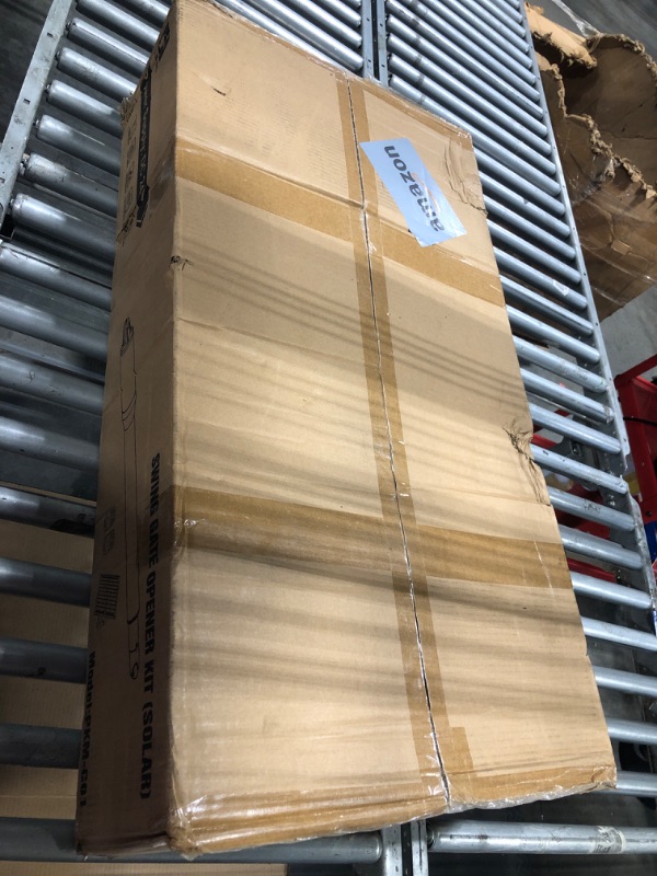 Photo 1 of JUJIANG C01 Solar Gate Opener with Batteries & Solar Panel for Dual Swing Gates Up to 440lb per Arm Automatic Gate Opener with Remote Complete Kit Light Duty Automatic Gate Openers Solar Powered