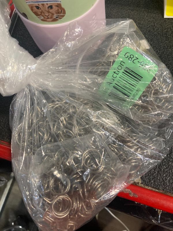 Photo 1 of **** BUNDLE OF 4  *** Risbay Silver 0.51" Double Wire Hose Clips Stainless Steel Adjustable Hose Clamps Double Wire Irrigation Hose Clamp for Water Pipe Air Pipe, 50PCS