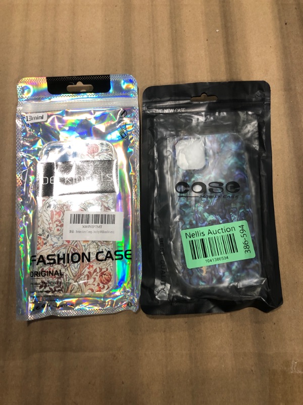 Photo 1 of *** BUNDLE OF 2 ***Berkin Arts Compatible with iPhone 13 Mini Case Clear TPU Transparent Cover Pink Intricate Ornamental Flourishes(Acanthus by William Morris)