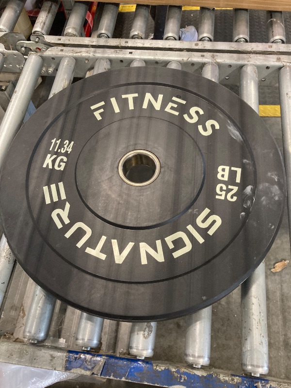 Photo 1 of  Barbell 2 - Inch Olympic Grip Weight Plate, 25 lb, Single, Black