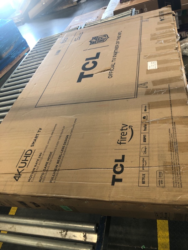 Photo 1 of ***BROKEN SCREEN***TCL 65-Inch Class S5 UHD 4K LED Smart TV with Fire TV (65S551F, 2024 Model), Dolby Vision, HDR PRO+, Dolby Atmos, Alexa Built-in with Voice Remote, Apple AirPlay 2 Compatibility, Streaming Television