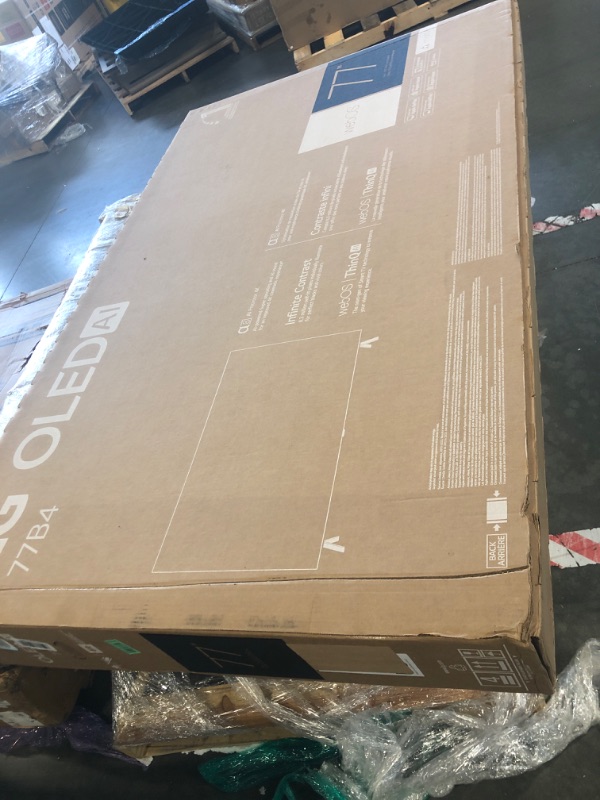 Photo 1 of ***FOR PARTS ONLY/ FINAL SALE/NO RETURNS***
LG 77-Inch Class OLED B4 Series Smart TV 4K Processor Flat Screen (OLED77B4PUA, 2024). 