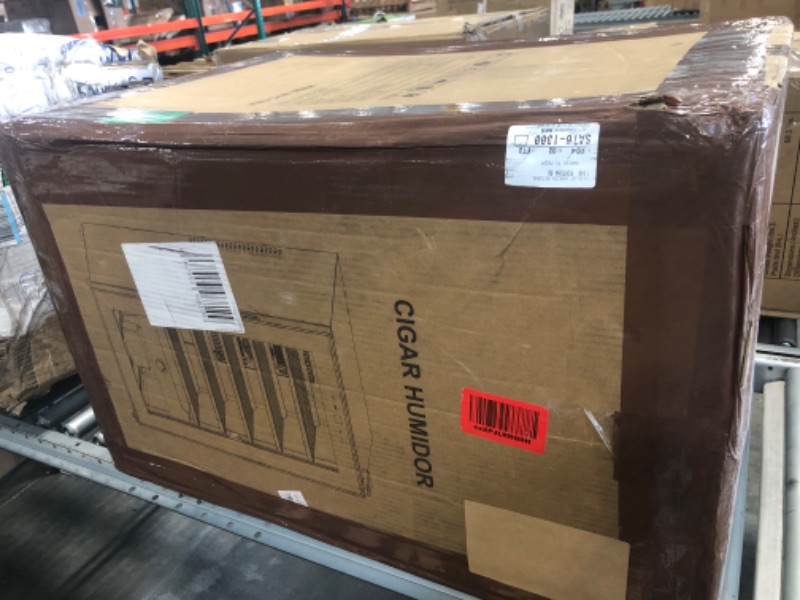 Photo 1 of ***DAMAGED DOOR****
Cigar Humidor Cabinet 500 Count, 3 in 1 70L Electric Humidor with Hygrometer, Humidifier, Cooling Fan & Spanish Cedar Lining, Lights Control System, Desktop Multi Large Drawers, Gift for Cigar Lovers