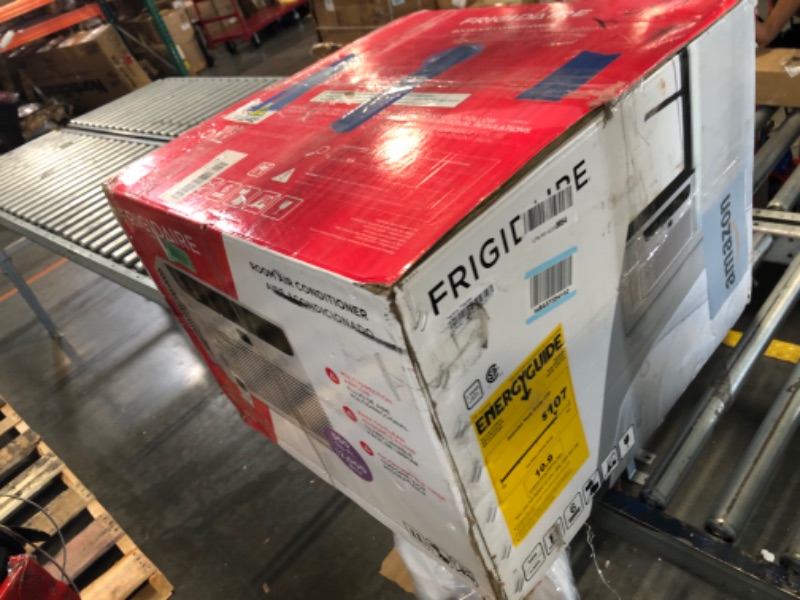 Photo 1 of ***FOR PARTS***Frigidaire 12,000 BTU Window Air Conditioner with Remote Control, Cools Up to 550 Sq. Ft., Quiet Operation, Eco Mode, 3 Fan Speeds, Auto Restart, White