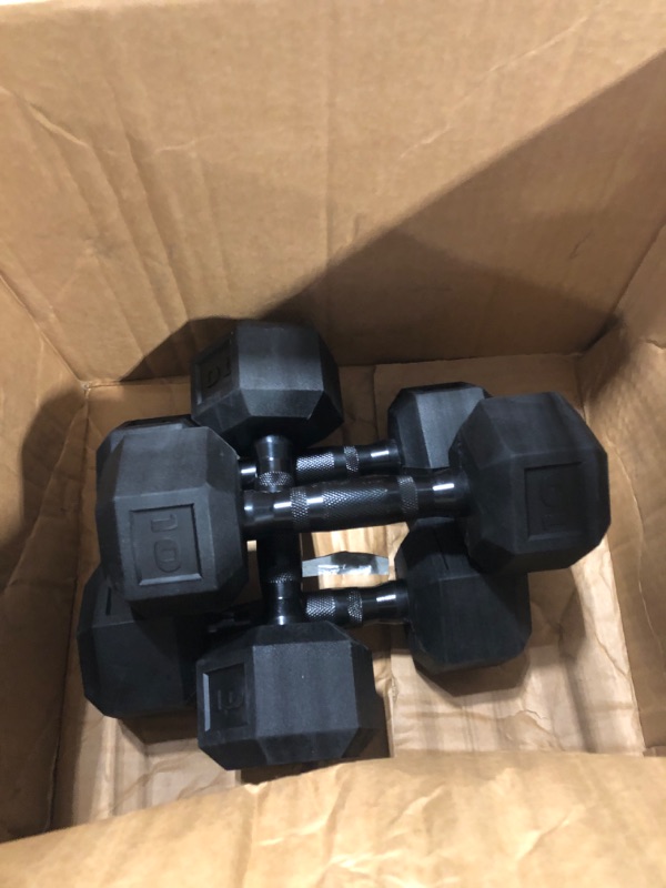 Photo 1 of ****SET OF 4***** CAP Barbell 10 LB Coated Hex Dumbbell Weight with Black Handle