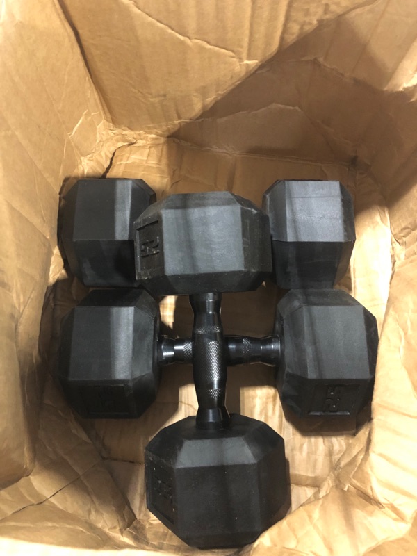 Photo 1 of **** SET OF 3 ***** CAP Barbell 25 LB Coated Hex Dumbbell Weight with Black Handle