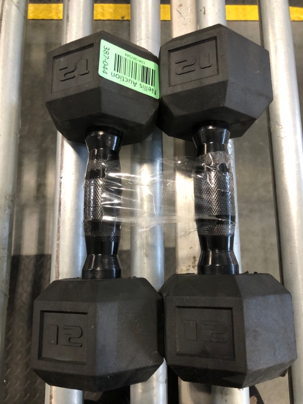 Photo 1 of *****SET OF 2****** CAP Barbell 12 LB Coated Hex Dumbbell Weight with Black Handle