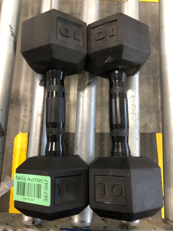 Photo 1 of *****SET OF 2****** CAP Barbell 10 LB Coated Hex Dumbbell Weight with Black Handle