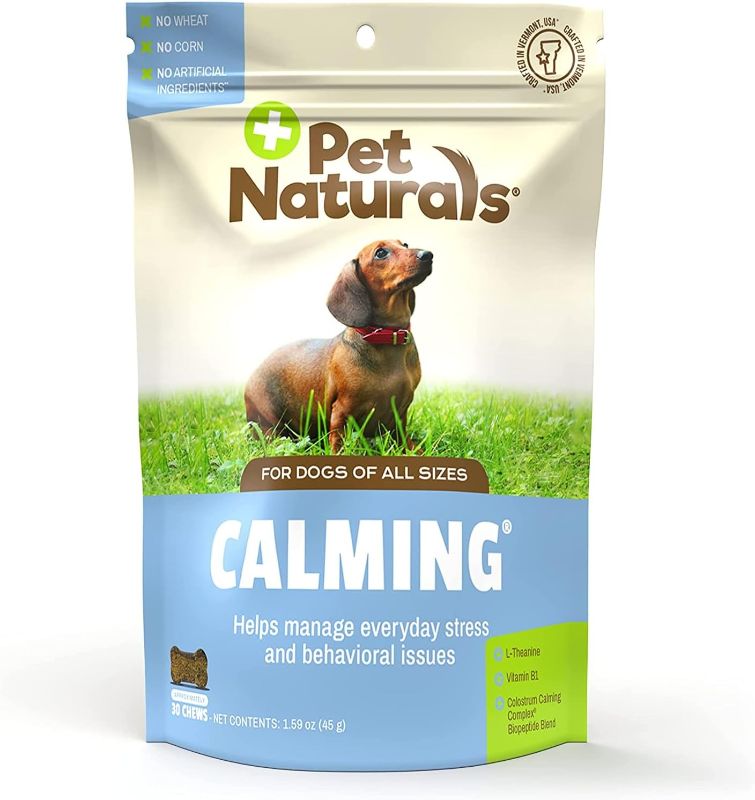 Photo 1 of (3 Pack) Calming for Dogs, Natural Behavior Support Formula, 30 Bite Sized Chews