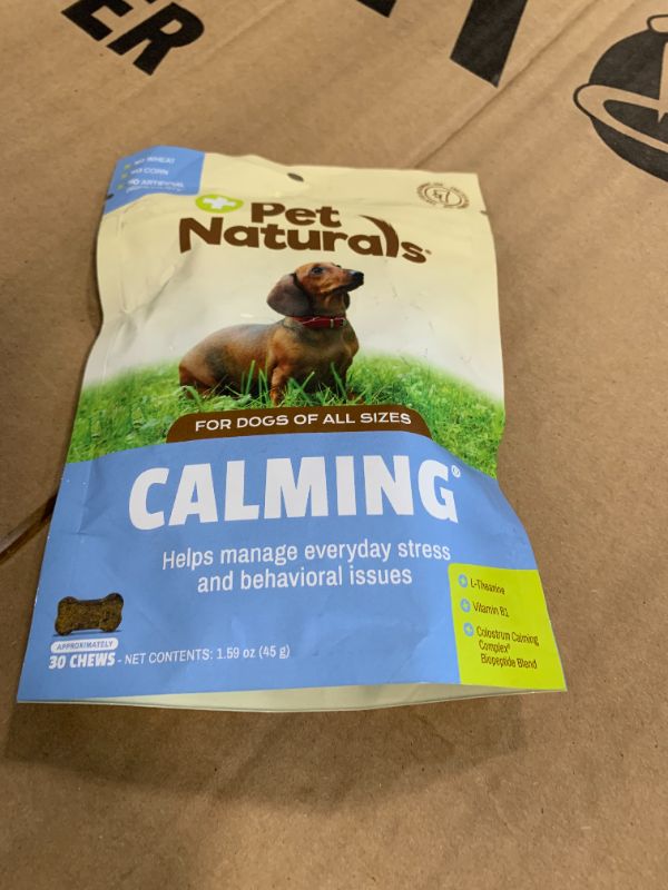 Photo 1 of (3 Pack) Calming for Dogs, Natural Behavior Support Formula, 30 Bite Sized Chews