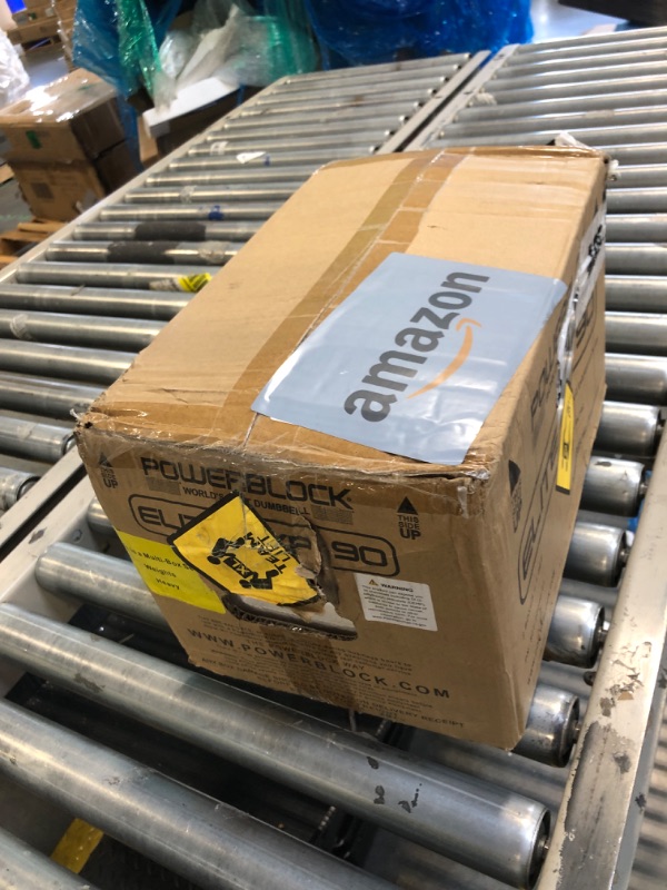 Photo 1 of ***USED-NOT A PAIR***
PowerBlock Elite EXP Adjustable Dumbbells, Sold in Pairs, Stage 1, 5-50 lb. Dumbbells, Durable Steel Build, Innovative Workout Equipment, All-in-One Dumbbells, Expandable with Expansion Kits