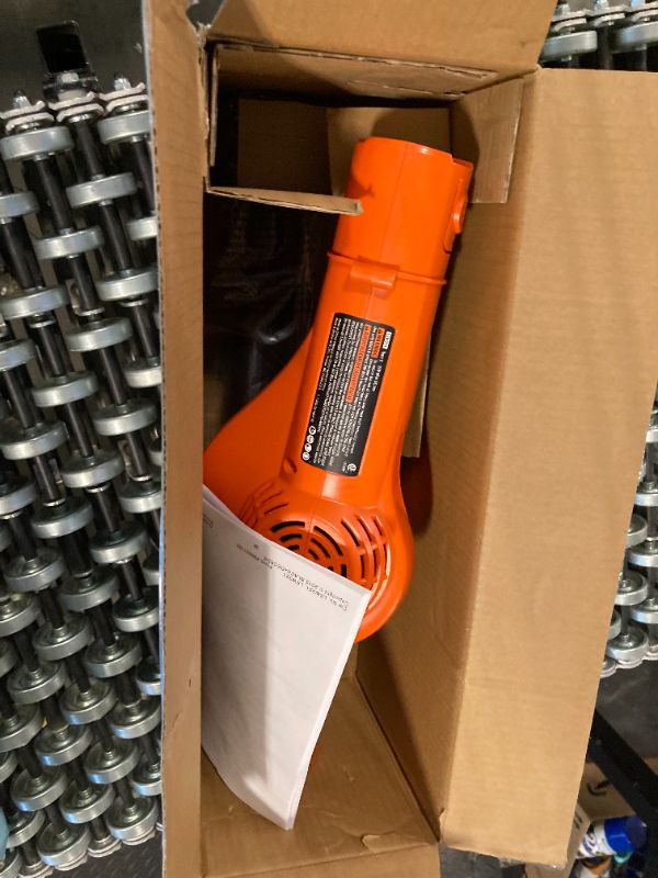 Photo 1 of ***MISSING BATTERY**BLACK+DECKER Leaf Blower Cordless with Battery and Charger 20V MAX, Electric Blower Lawn Sweeper, 130 mph Air Speed, Lightweight Design (LSW221)