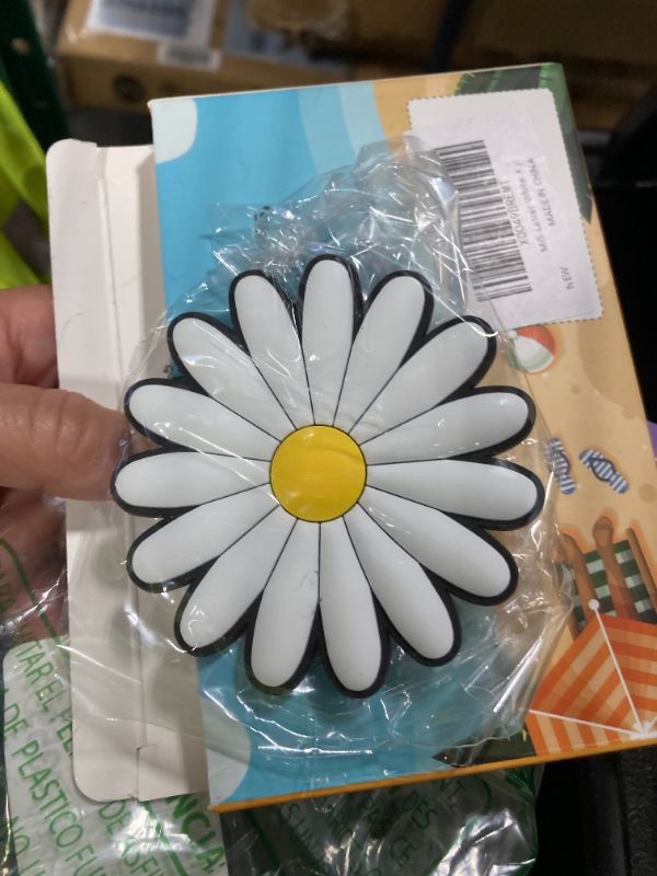 Photo 1 of ***FLOWER ONLY***MISHANIER 4 Pcs Charms for Bogg Bag?Insert Decorative Alphabet Lettering Accessories Charms Compatible with Bogg Bag Original All Models and Simple Modern Beach Totes for Handbag DIY