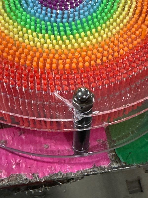 Photo 1 of **HAS A CRACK ACROSS, DOESN'T AFFECT USE** ENJSD 3D Pin Art Sensory Toys for Kids 5-7, Pin Art Board Impression Sensory Toys for Kids with Autism, Autism Gifts for Autistic Children Age 3, 4, 5, 6, 7, 8, 9, 10+ Years Old Boys Girls